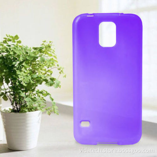 Smooth Surface Translucent Soft with Frosted Matte Inner TPU Protective Case for Samsung Galaxy S5